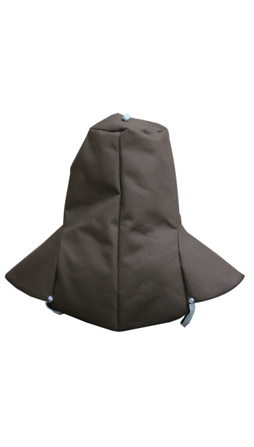 Hoods with 4.5" x 5.25" Fixed Window: 13 oz. Brown FR Duck with
4.5" x 5.25" Window, , large