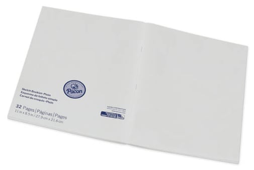 Pacon Beginner Sketch Booklets - Unruled (8.5" x 11")