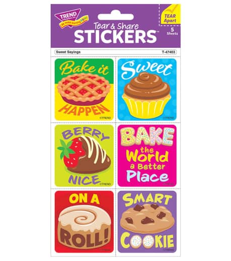 Sweet Sayings Tear & Share Stickers