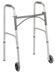 drive Dual Release Folding Walker with Wheels MK 1029551