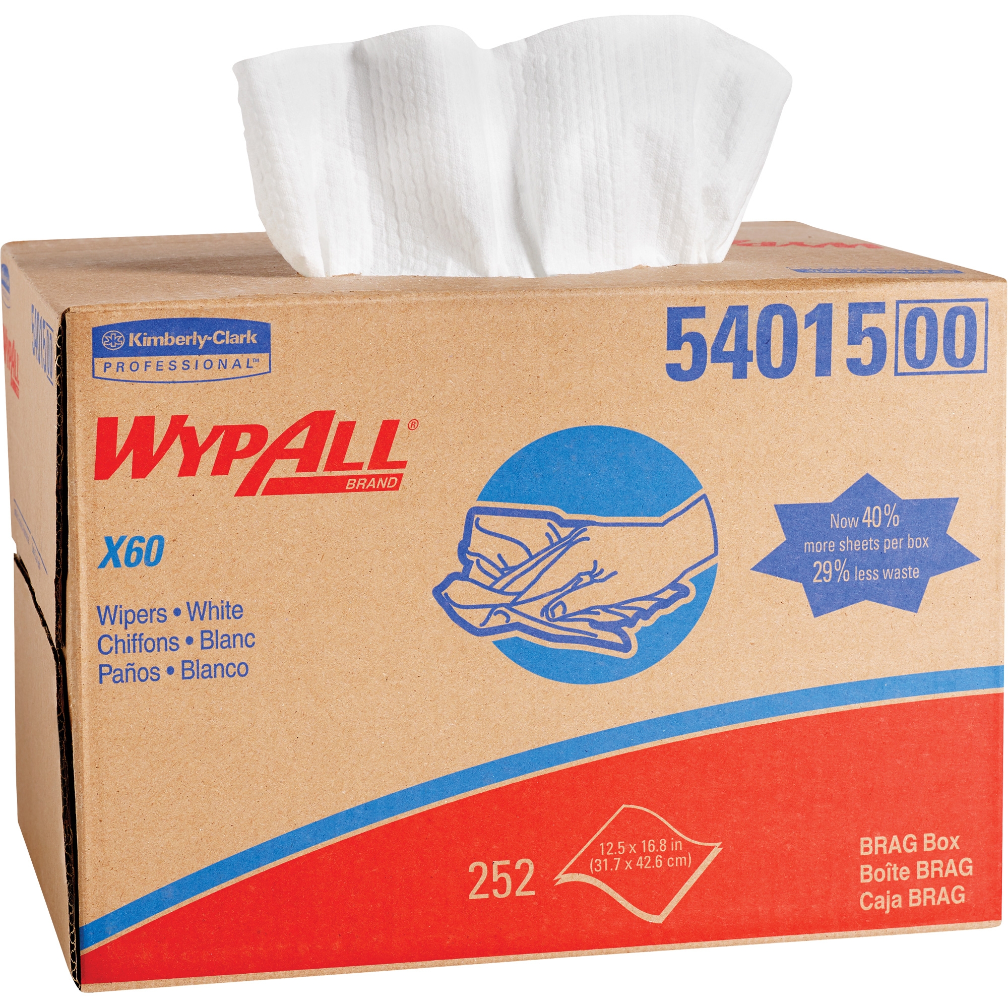 WypAll GeneralClean X60 Multi-Task Cleaning Cloths, 11.1 x 16.8 Inch MK 1152118