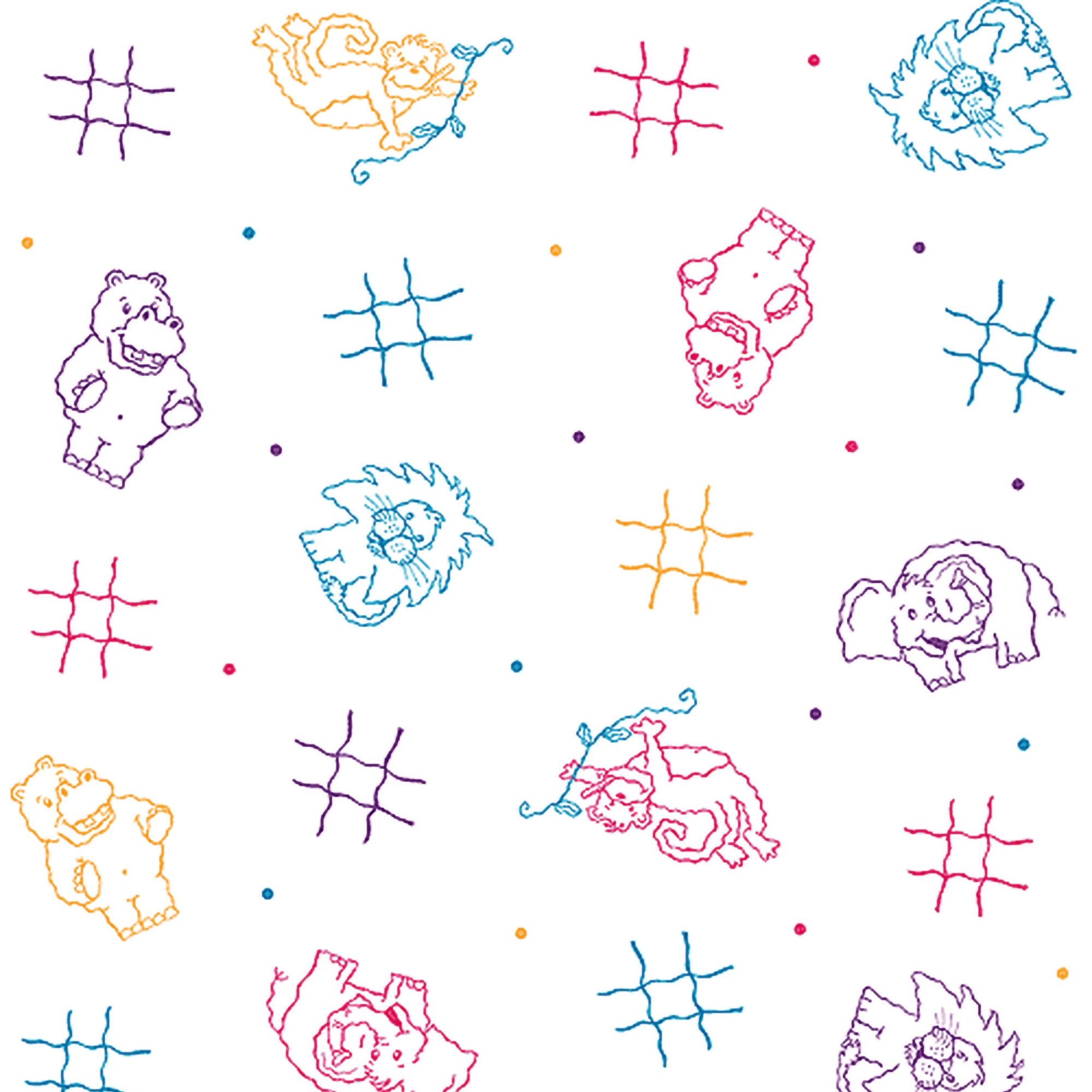 Pedia Pals Crepe Table Paper, 18 Inch x 125 Foot, Print (Animal) MK 466910