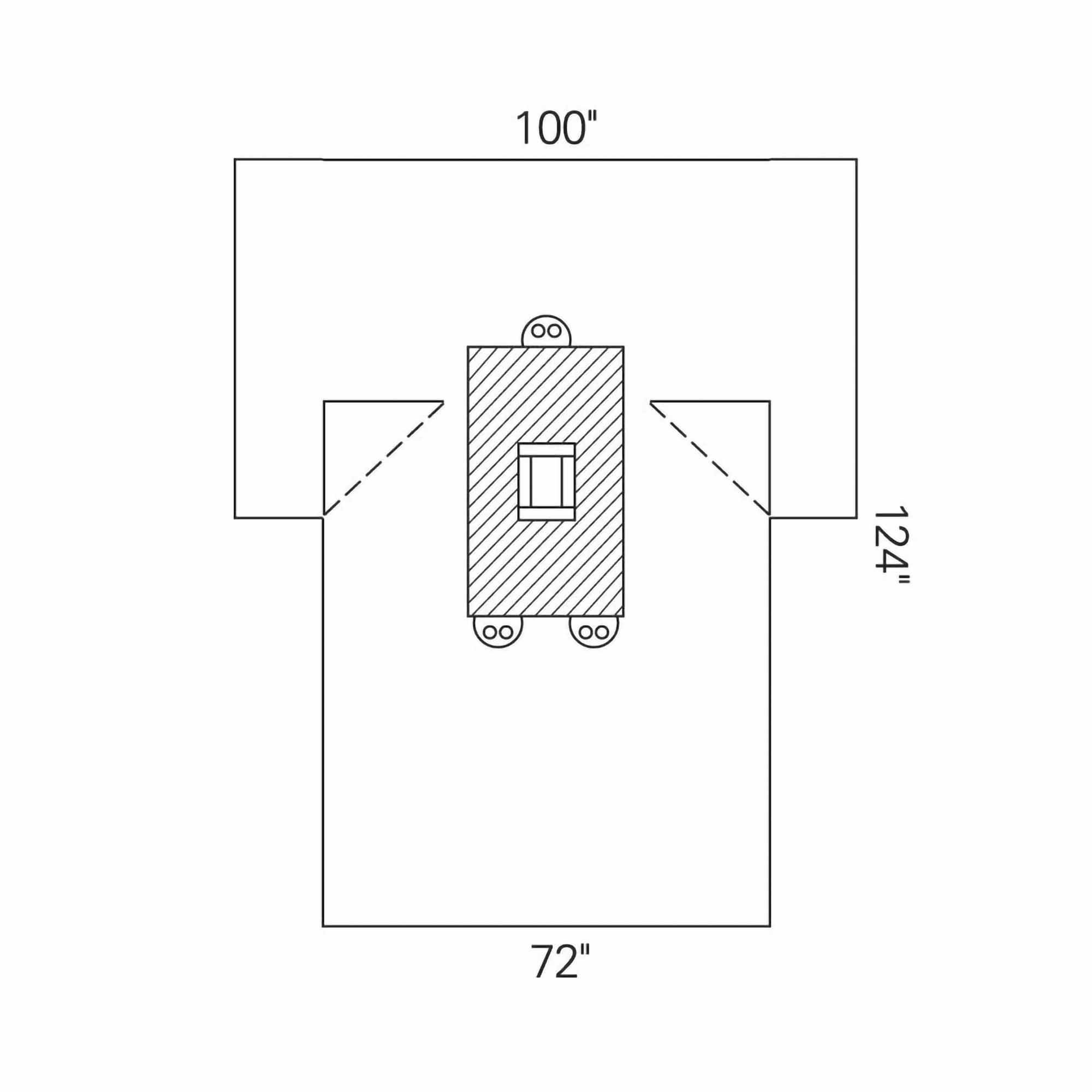 Halyard Sterile Laparotomy Abdominal Drape, 100 x 72 x 124 Inch MK 292342