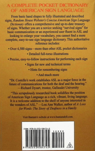 Concise American Sign Language Dictionary