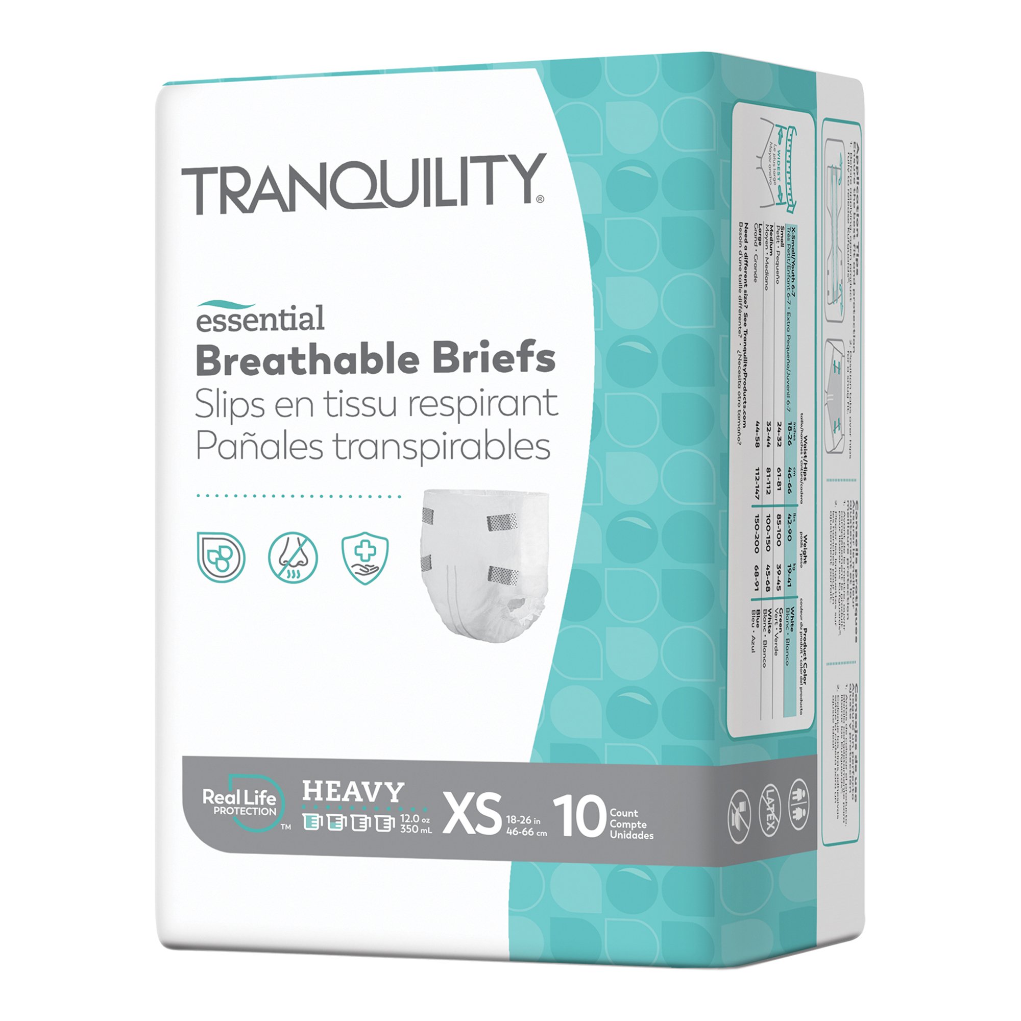 Tranquility Essential Heavy Incontinence Brief, Extra Small MK 1188952