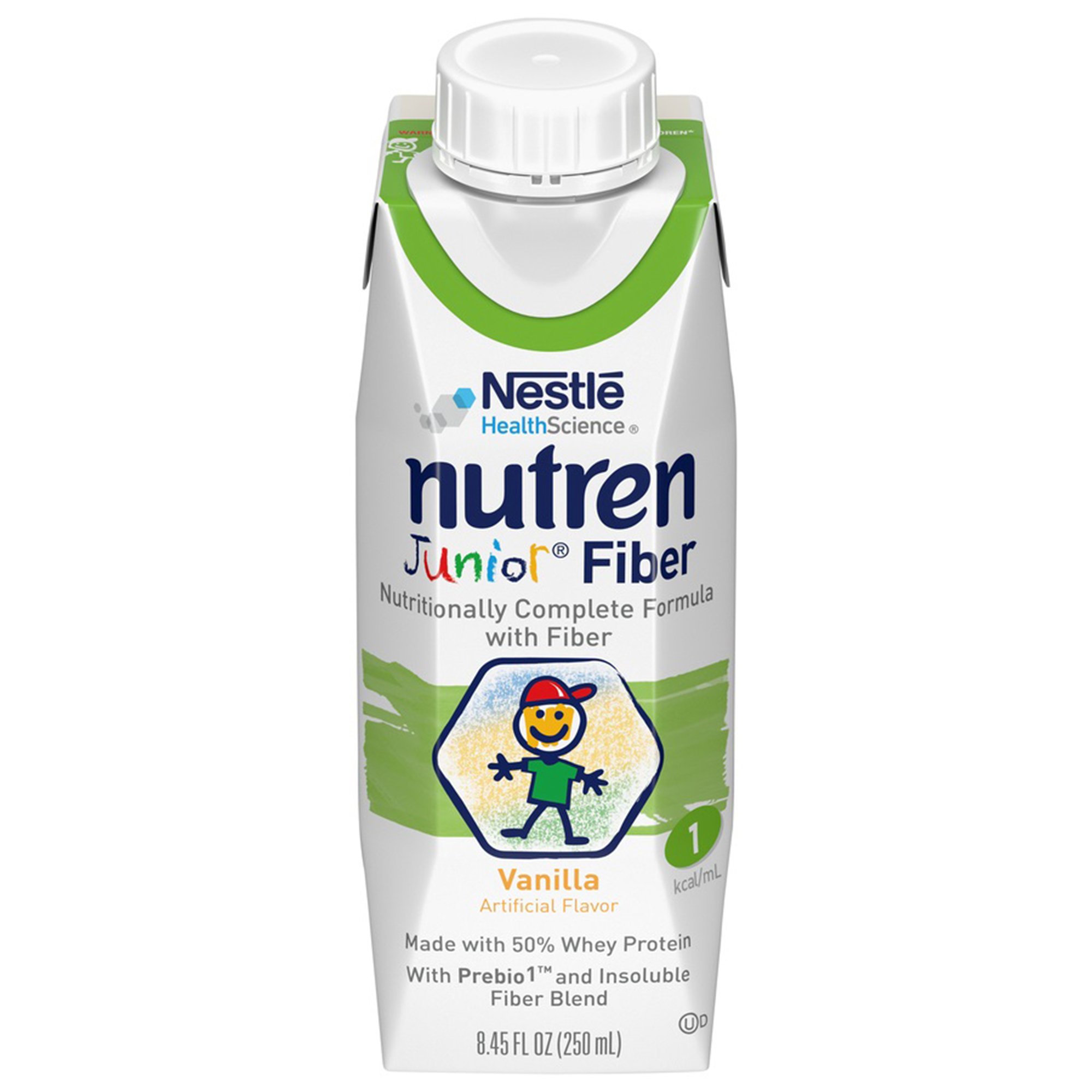 Nutren Junior Nutritionally Complete Formula with Fiber, Vanilla, 8.45-ounce MK 499692