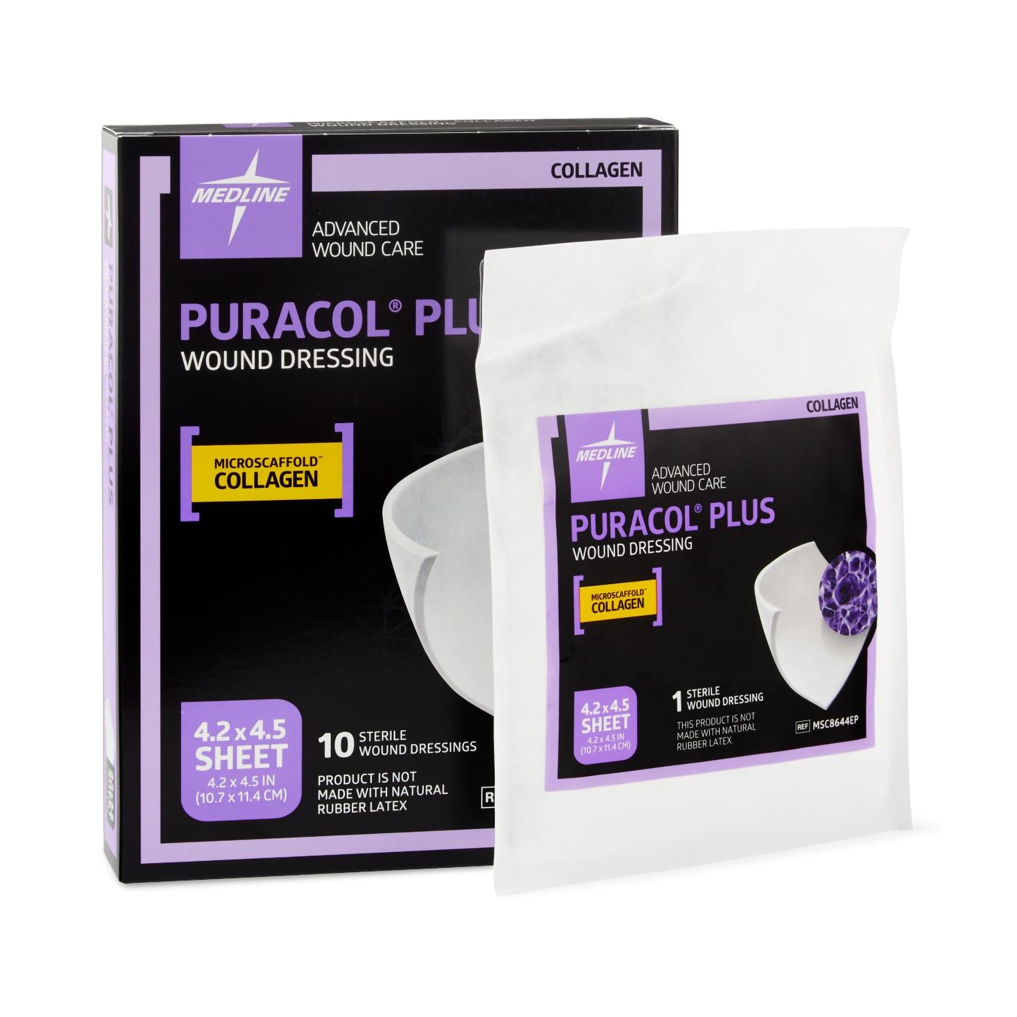 Puracol Plus Collagen Dressing, 4 x 4 Inch MK 709588