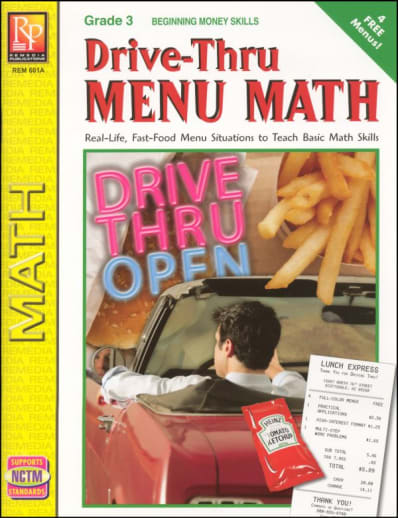 Drive-Thru Menu Math - Beginning Money Skills