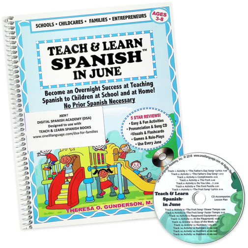 Teach & Learn Spanish in June (Book & CD)