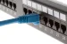 Cat6A Shielded Ethernet Patch Cable, Half-moon Boot, 2 ft, Blue