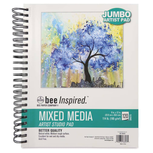 Bee Inspired Mixed Media Artist Studio Pad (9" x 12") - 120 Sheets