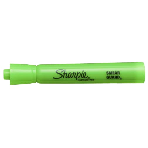 Sharpie Tank Style Highlighter, Green Ink, Chisel Tip