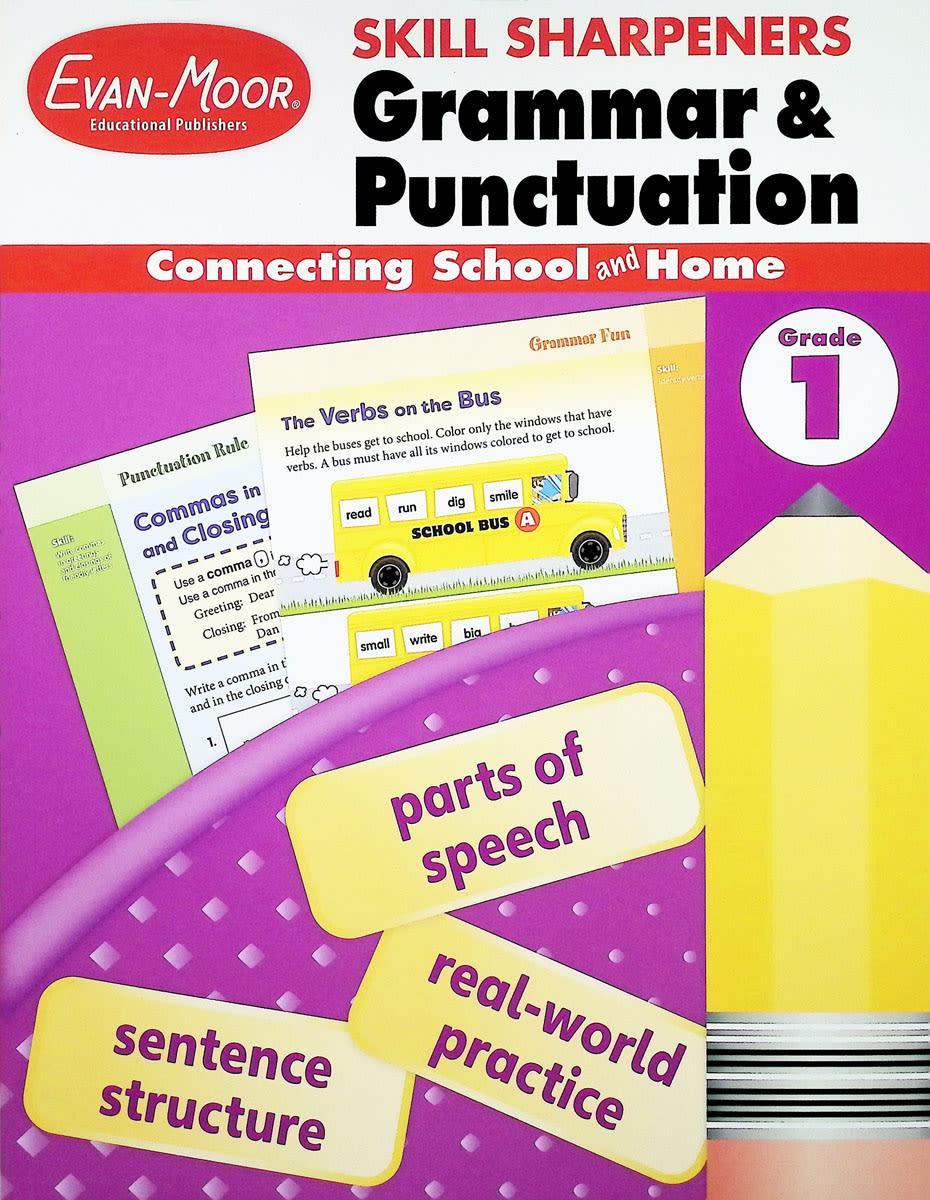 Skill Sharpeners: Grammar & Punctuation - Grade 1