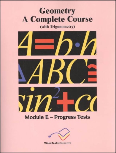 Geometry Module E Progress Tests