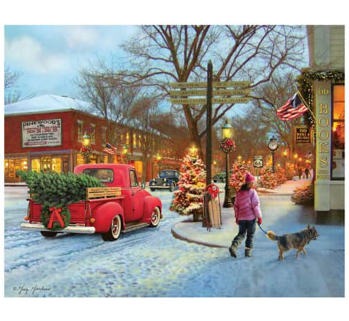 White Mountain Main Street Christmas Puzzle (1000 piece)