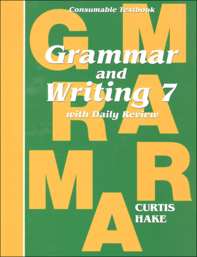 Grammar and Writing 7 Student Softcover Consumable Textbook