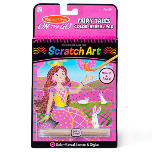 Melissa & Doug Scratch Art Color-Reveal Pictures: Fairy Tale