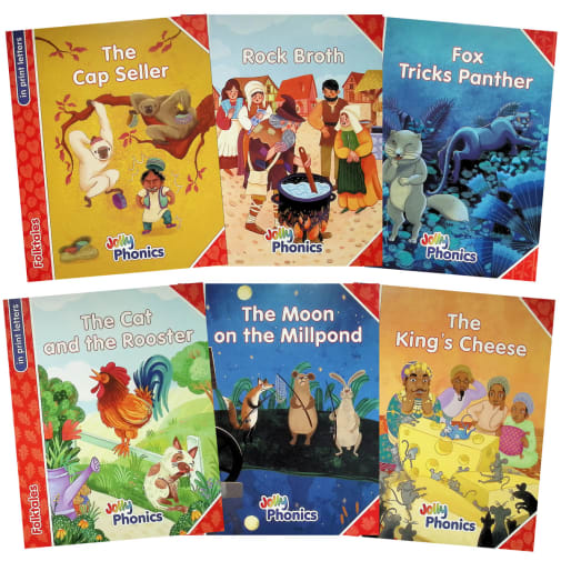 Jolly Phonics Folktales Readers, Complete Set (1-6) Red Level