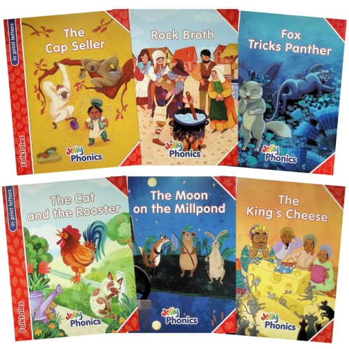 Jolly Phonics Folktales Readers, Complete Set (1-6) Red Level