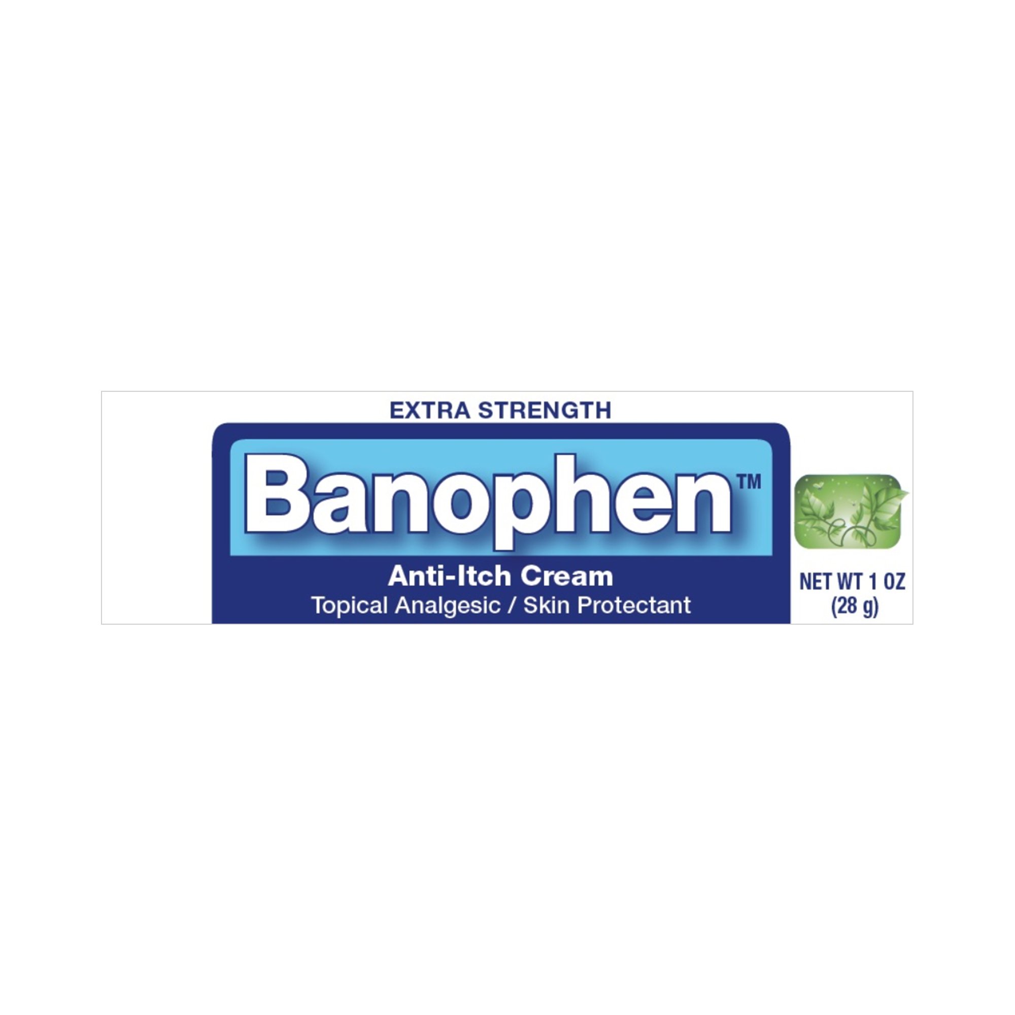 Banophen Diphenhydramine HCl / Zinc Acetate Itch Relief, 1 ounce tube MK 497987