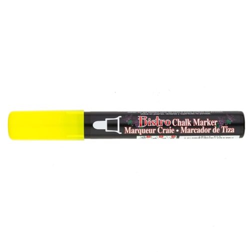 Bistro Chalk Marker 6mm Broad Tip - Fluorescent Yellow