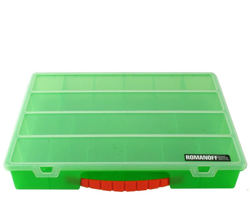 Romanoff Products Organizer Case: Large - Lime Opaque