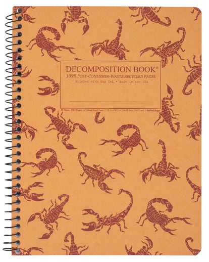 Scorpions Decomposition Book College Ruled (7.5" x 9.75")