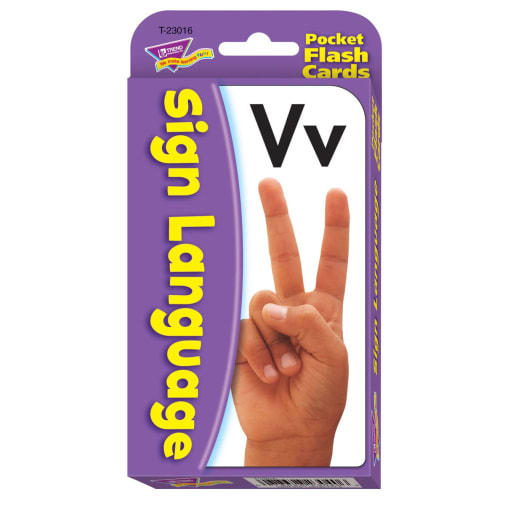 Sign Language Pocket Flash Cards