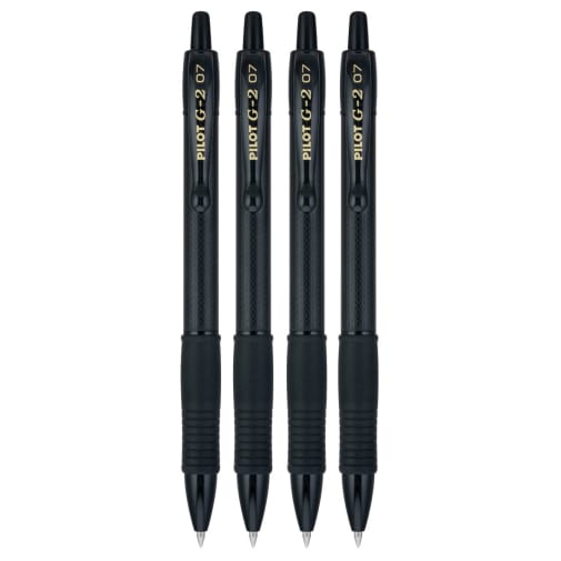 G2 Edge Fine Point Pen - Black (4 pack)