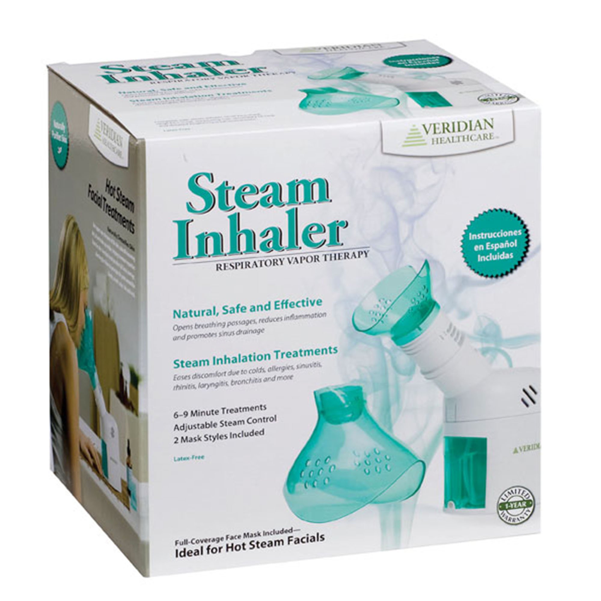 Steam Inhaler Respiratory Vapor Therapy System MK 1246877