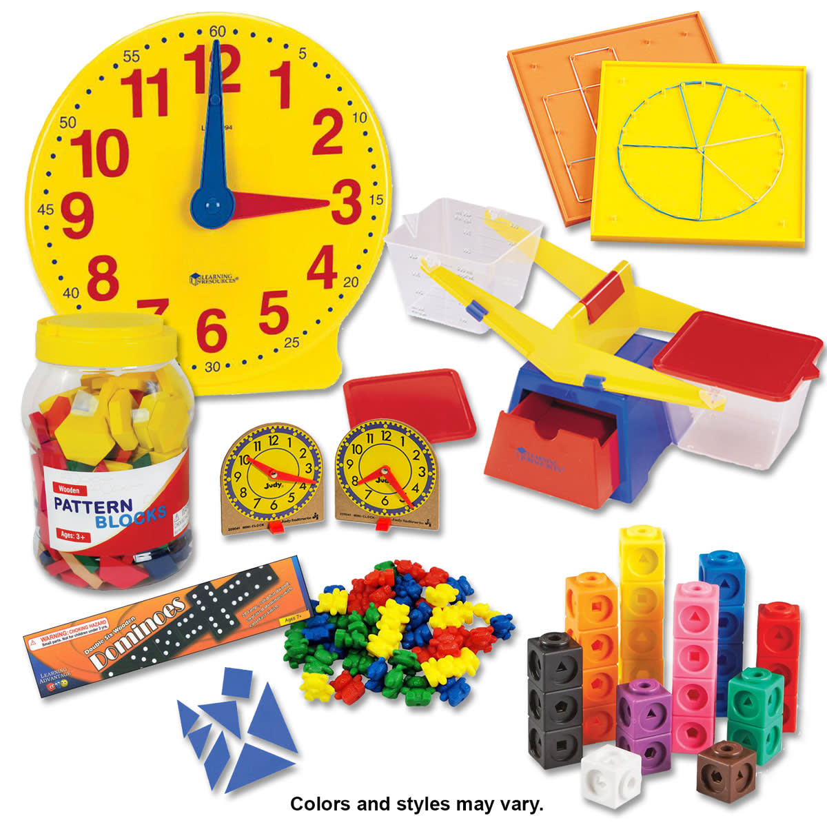 Manipulative Kit K (Wooden Pattern Block Upgrade, Optional Items)