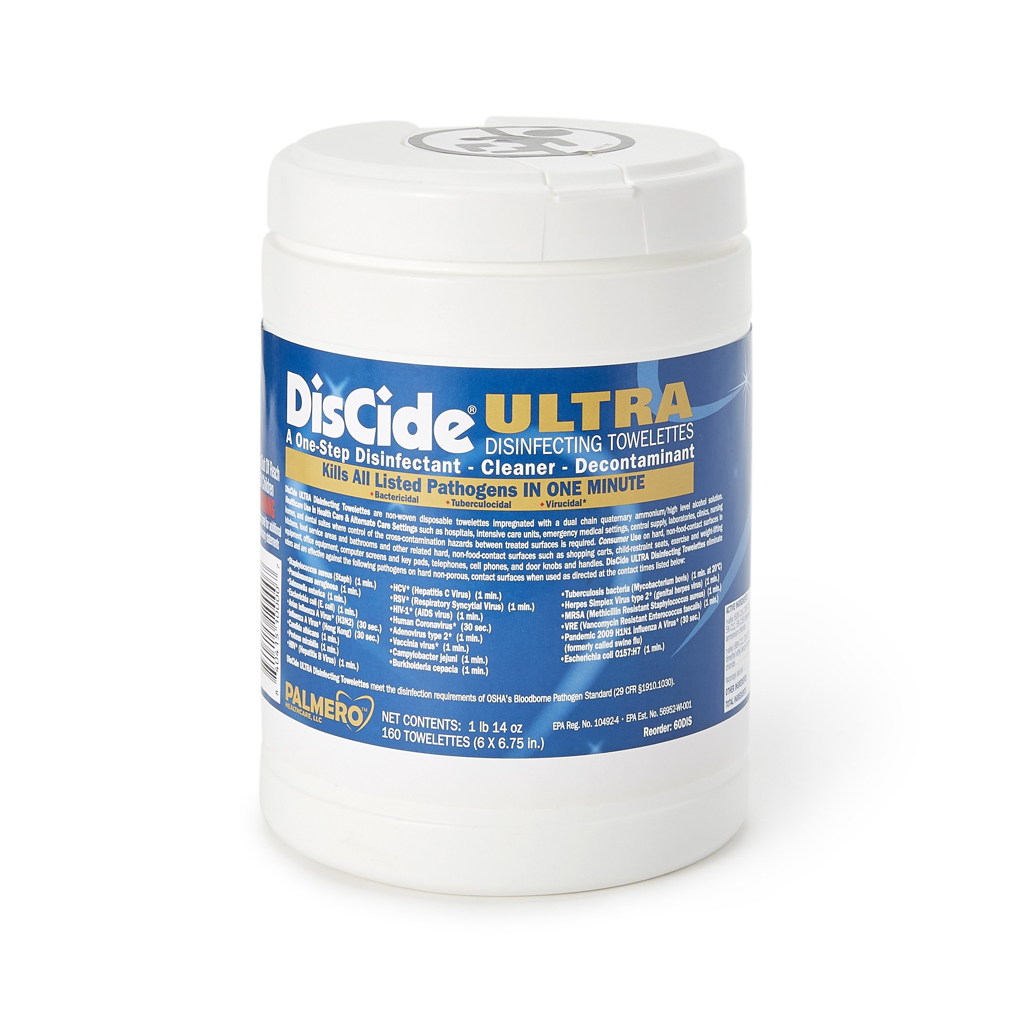 DisCide Ultra Disinfecting Towelettes, 160 count MK 1159346