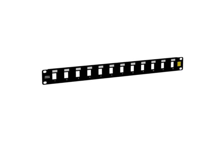1U 12 Port Blank Keystone Patch Panel - Welded