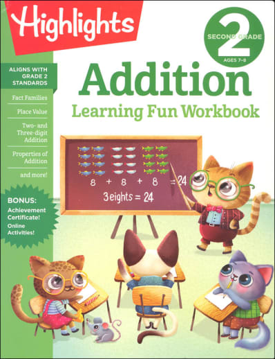 Second Grade Addition Learning Fun Workbook