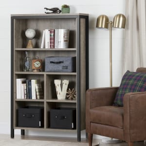 Munich - 6-shelf Bookcase with Cubes Munich - 6-shelf Bookcase with Cubes