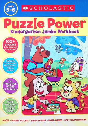 Puzzle Power Kindergarten Jumbo Workbook