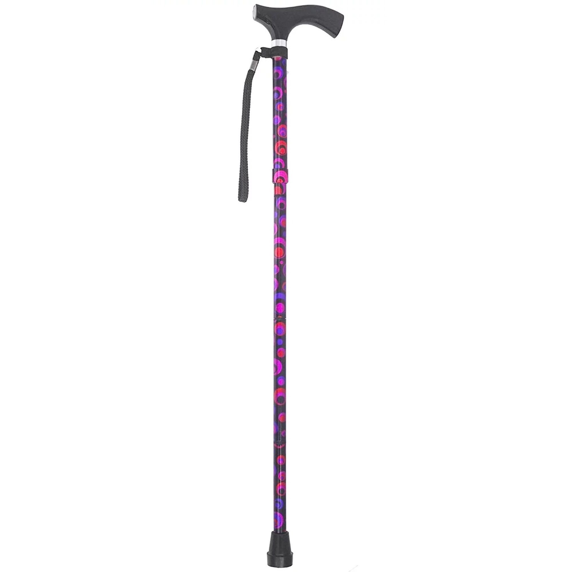 Switch Sticks Folding Cane, Circle Print, 32 to 37 Inch Height MK 1049988