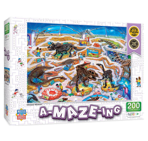 A-MAZE-ING Dinosaur Museum Puzzle (200 piece)