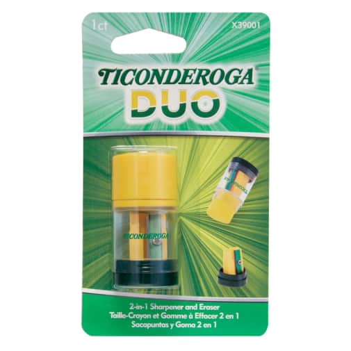 Ticonderoga Duo 2-in-1 Sharpener and Eraser