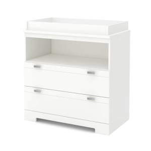 Changing Table with Drawers and Open Storage