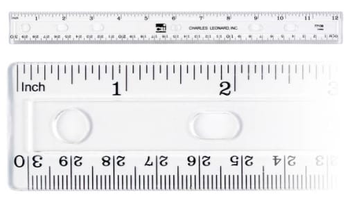 Ruler - Ringbinder -12" (Clear)