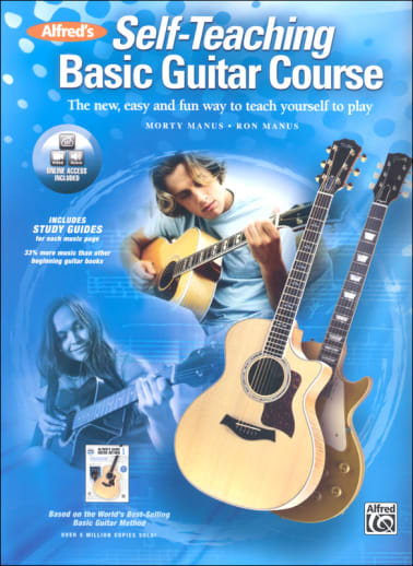 Alfred's Self-Teaching Basic Guitar Course Book & Online Video/Audio