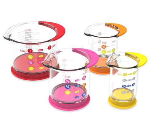 Rainbow Fraction Liquid Measuring Cups