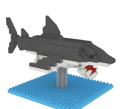 Mini Building Blocks: Great White Shark (256 pieces)