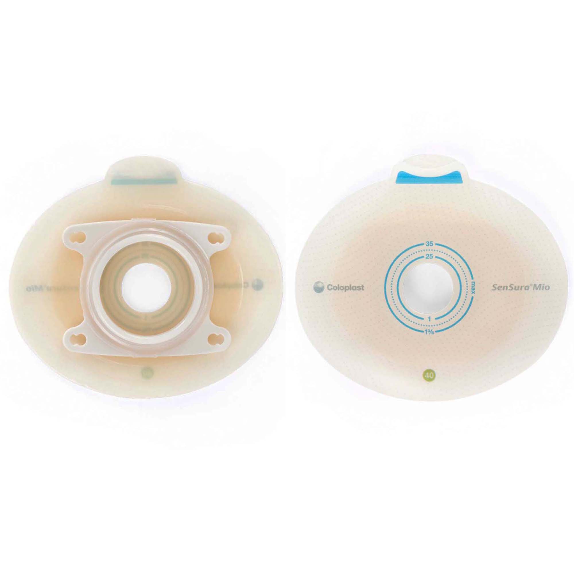 SenSura Mio Click Ostomy Barrier, 22 mm Stoma Opening, Green Color Match MK 891225
