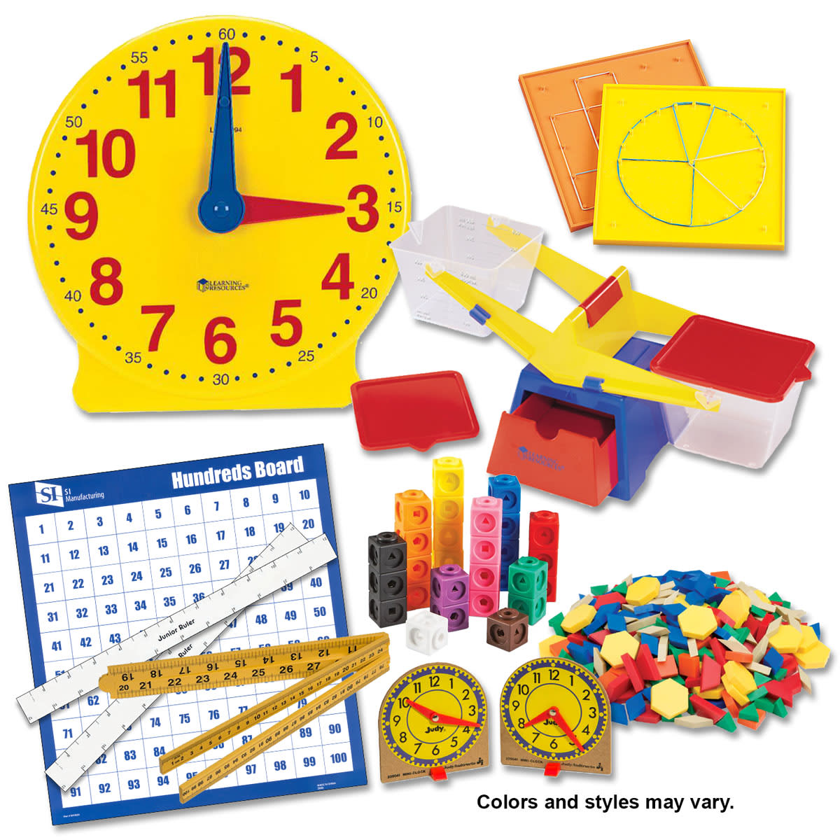 Manipulative Kit 1 (Plastic Pattern Block Upgrade, Optional Items)