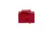 Cat6 RJ45 Inline Coupler Type Keystone Jack, Red