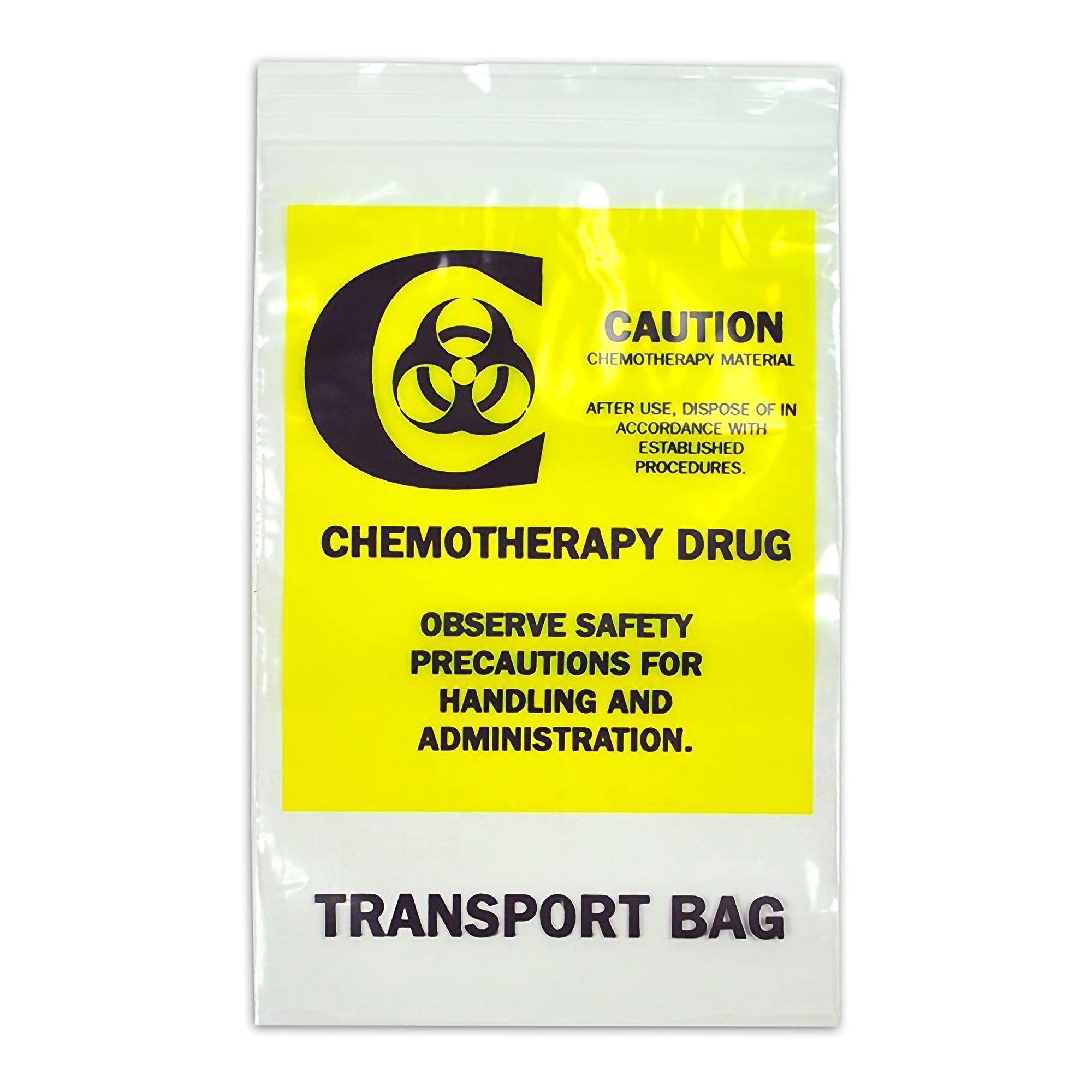 LK Plastics Chemo Drug Transport Bag, 4 Mil, 12 x 15 in. MK 853573