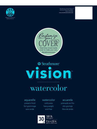 Strathmore Vision Watercolor Pad 11" x 15" (30 sheets)