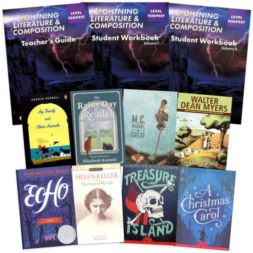 Lightning Literature and Composition Level Tempest Full Year Package with Literature